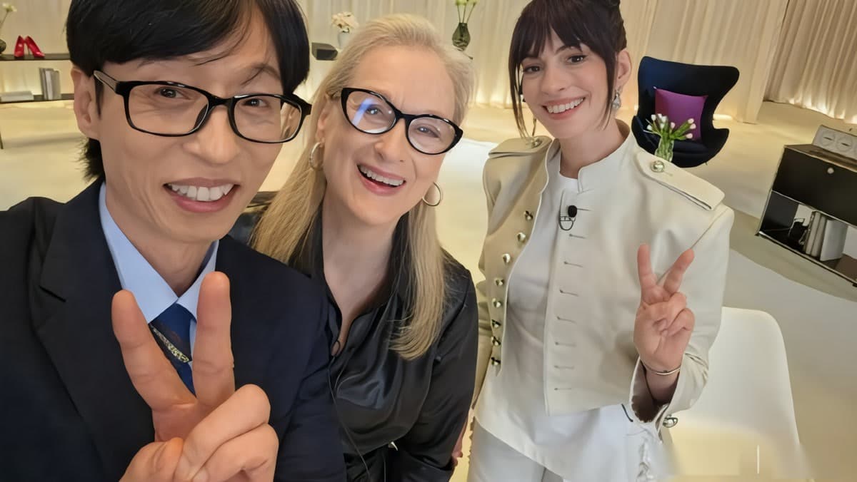 Anne Hathaway Kata Yoo Jae-suk 'Penuh Swag' — Korea Geger